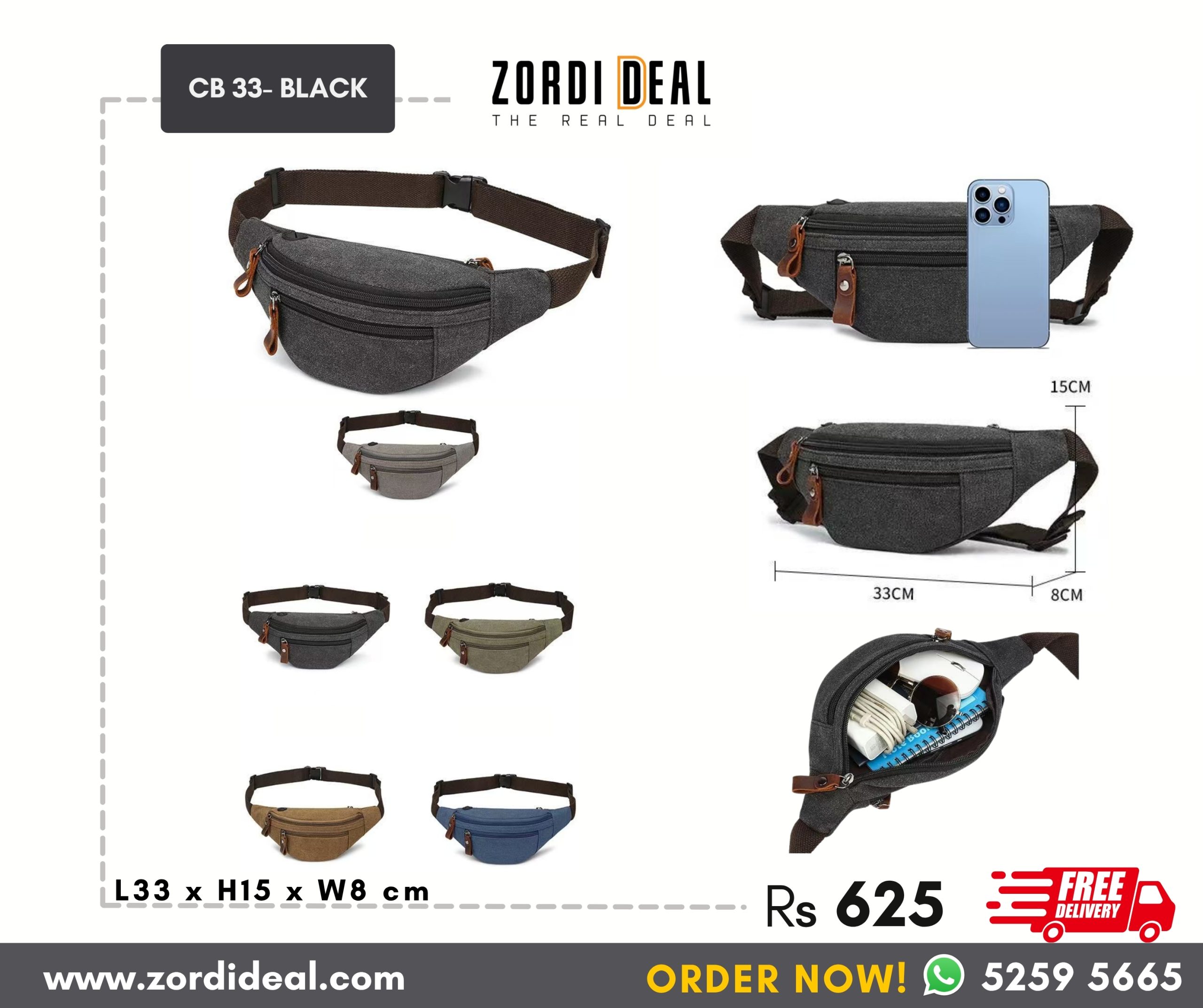 Sling & Waist bags – Model CB 33
