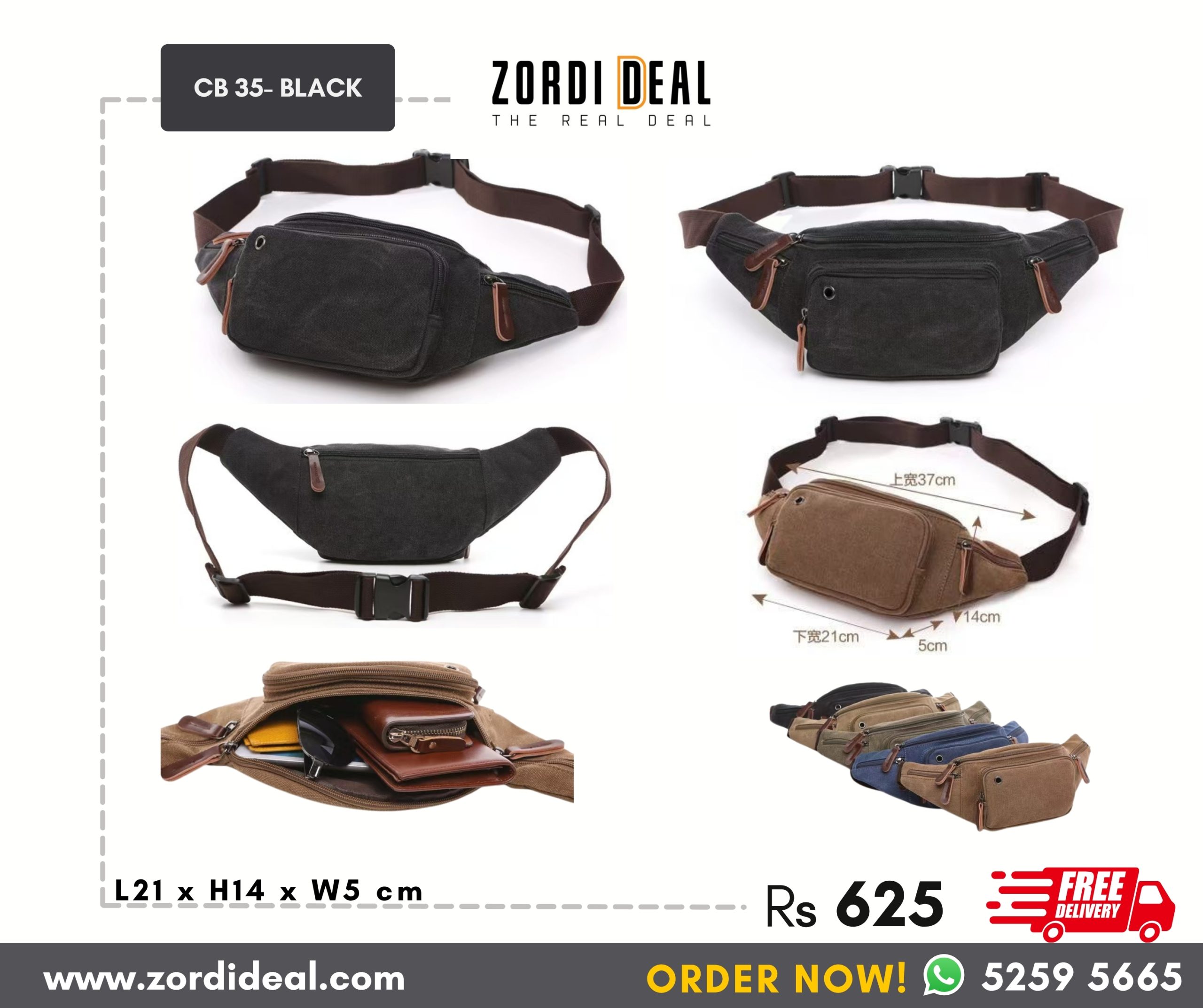 Sling & Waist bags – Model CB 35