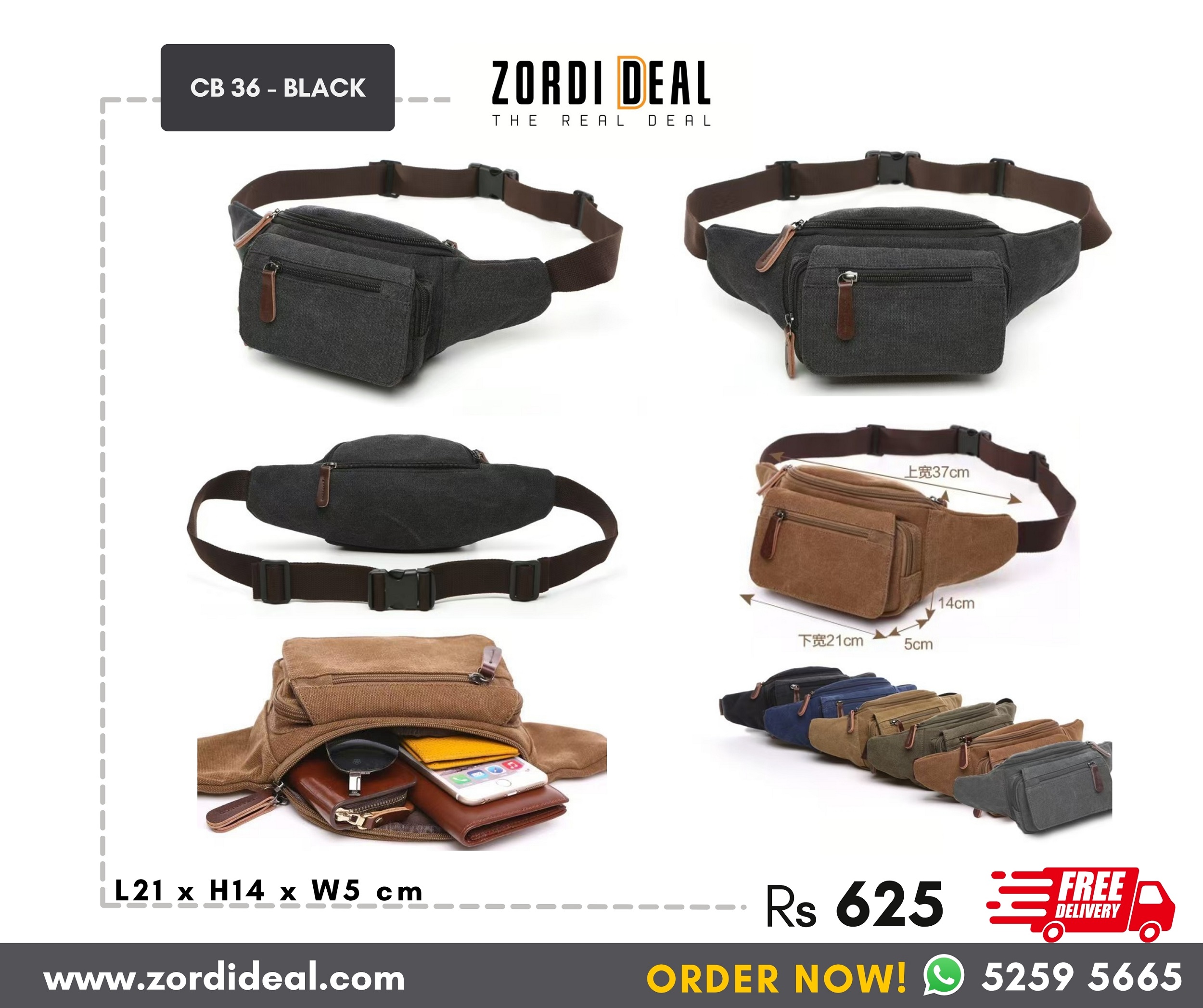 Sling & Waist bags – Model CB 36